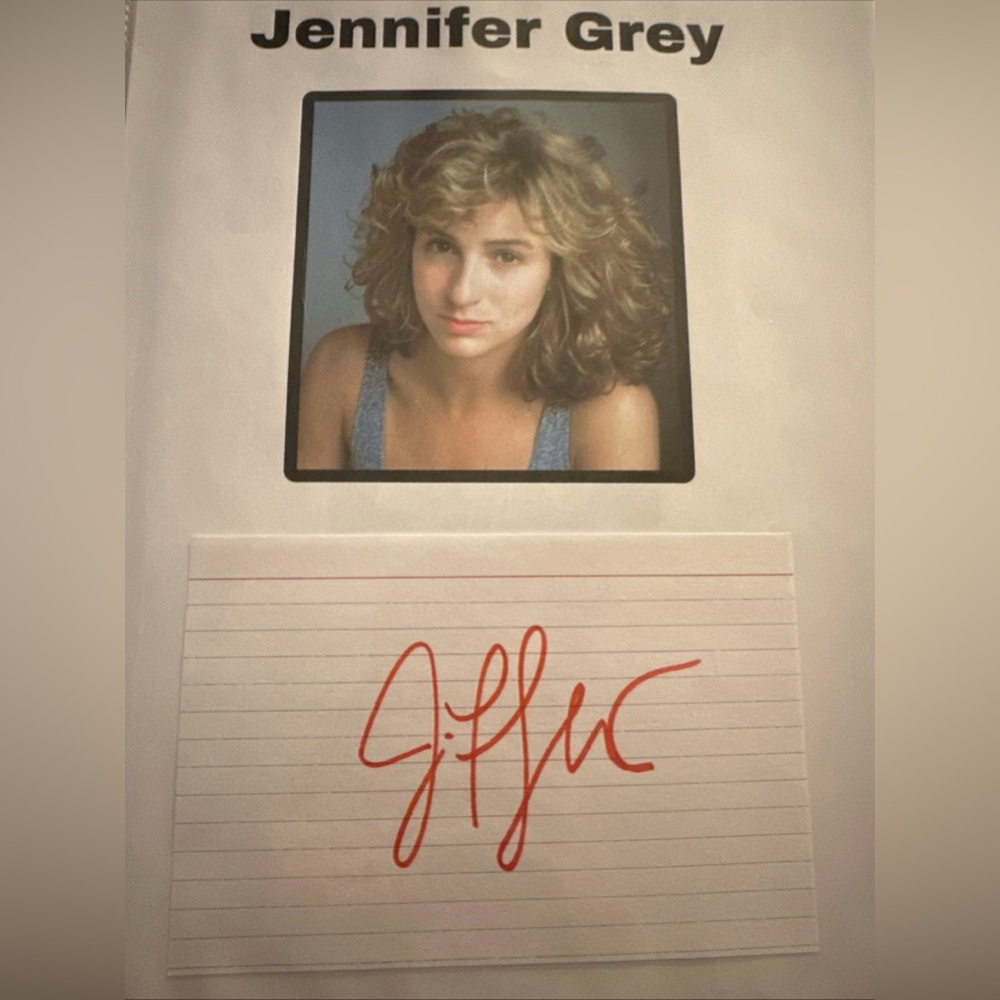 Authentic Jennifer Grey Autograph
